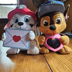 Paw Patrol Plush Toy Set with Heart and Envelope